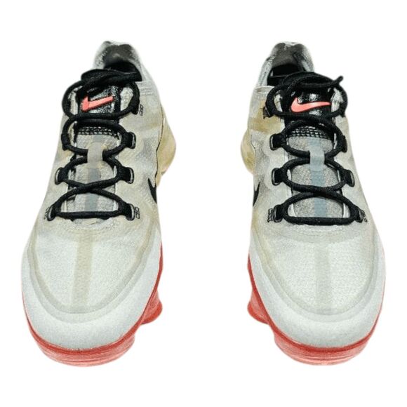 NIKE Air VaporMax 2019 'Pure Platinum Volt Crimson' Running Shoes Size 7 - Picture 4 of 9
